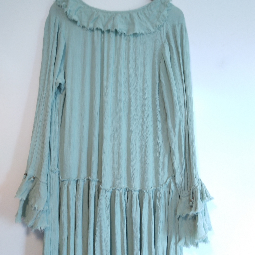 Free People Sweet Darlin Maxi Dress in Minted Jade - Picture 6 of 11